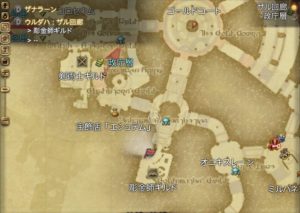 彫金師開始クエストの受注場所マップ