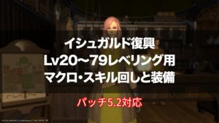 Ff14 イシュガルド復興用マクロ スキル回し Lv20 79レベリング用 とおすすめ装備まとめ パッチ5 2対応 Ff14 にこるぜあノート