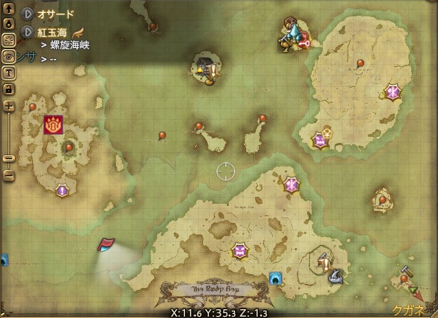 周辺マップ:復興用の夜鉄鉱