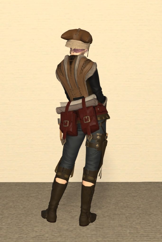 革細工師Lv50：レザーワーカー装備 背面