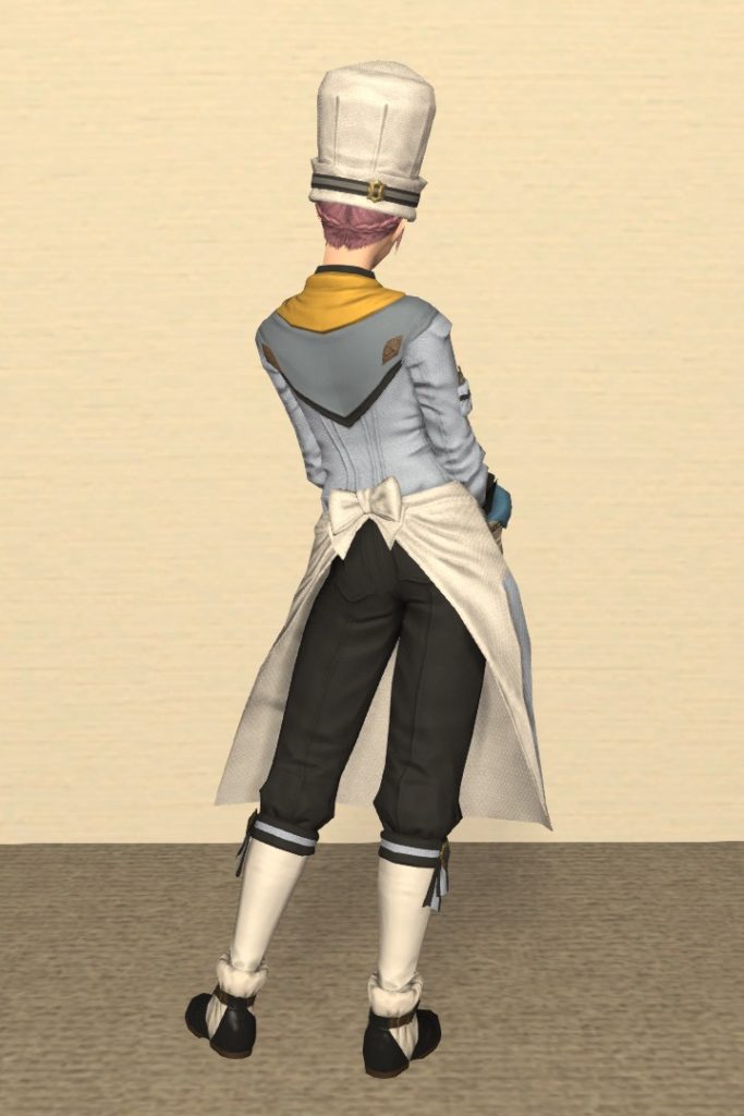 調理師Lv50：クリナリアン装備 背面