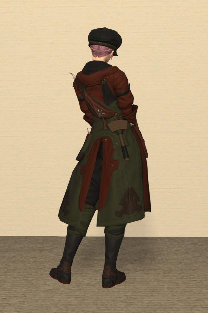 木工師Lv60：ミルキープ（ミルマスター）装備 背面