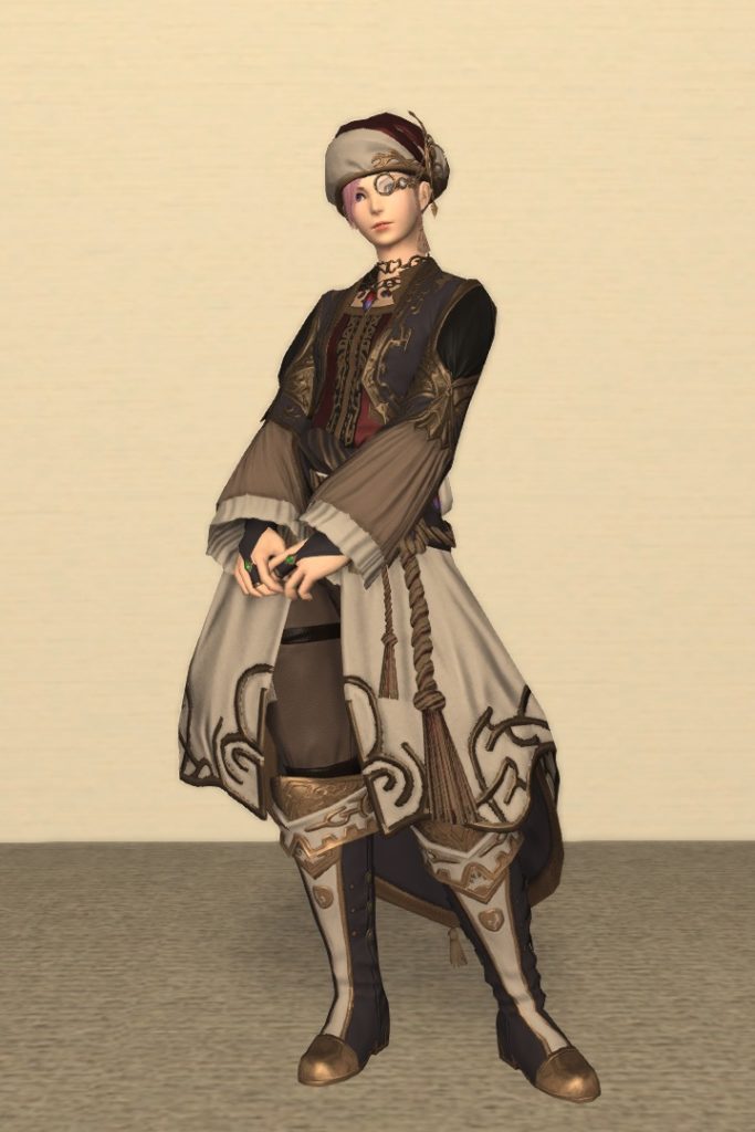 彫金師Lv70：ジェムキング装備 正面