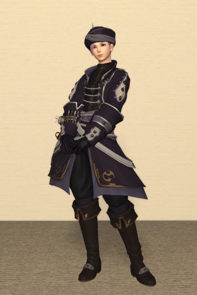 裁縫師Lv70：ボルトキング装備 正面