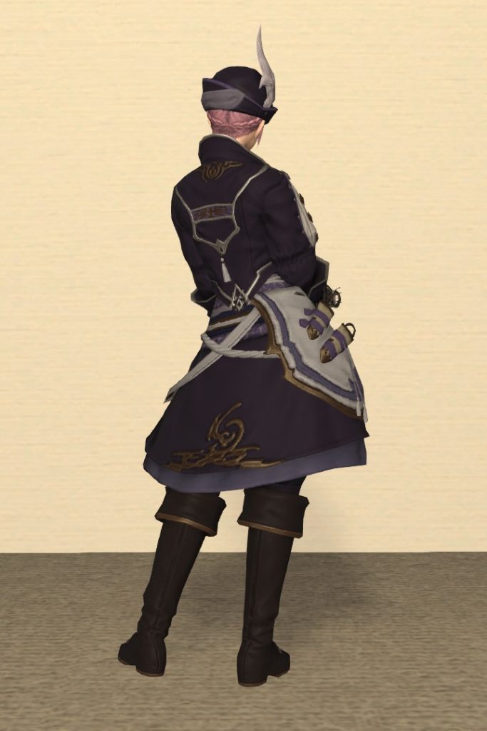 裁縫師Lv70：ボルトキング装備 背面