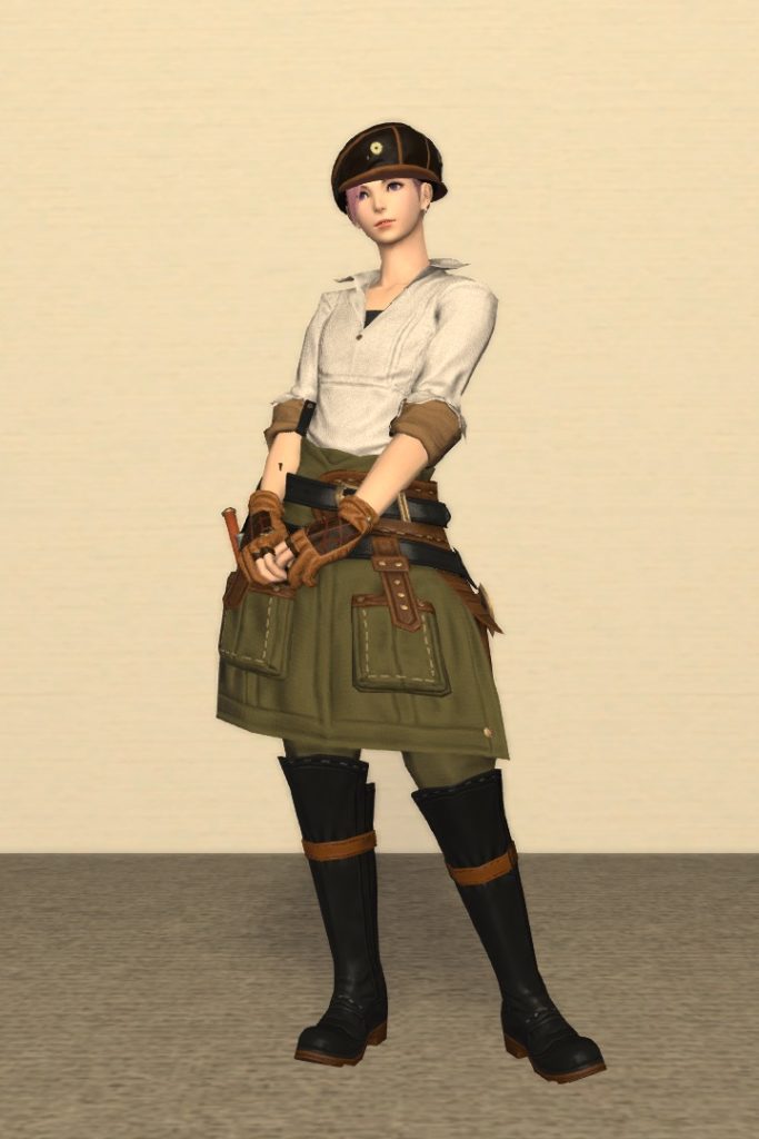 木工師Lv80：ミルフィーンド装備 正面