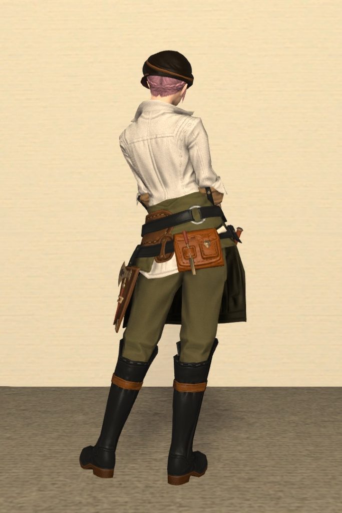 木工師Lv80：ミルフィーンド装備 背面