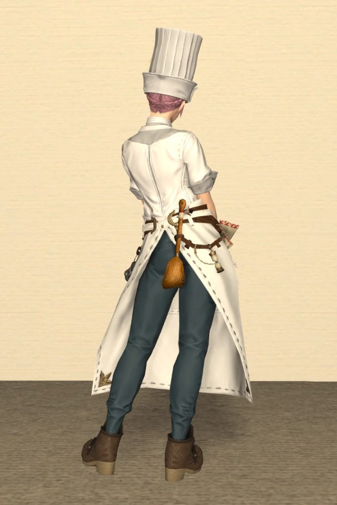 調理師Lv80：ガリーフィーンド装備 背面